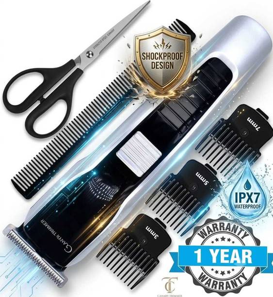 ValueShop Multi-Grooming Hair Trimmer Kit for Men | IPX7 Shockproof Design with Scissors Fully Waterproof Trimmer 120 min Runtime 4 Length Settings