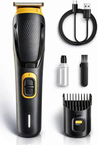 FINARO Waterproof 509 Chargeable Beard Moustache Trimmer Powerful Hair Clipper Razor BT Fully Waterproof Trimmer 1200 min  Runtime 4 Length Settings