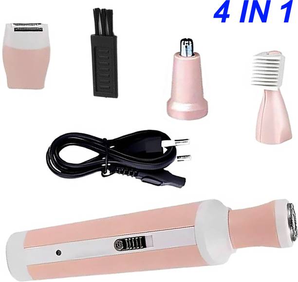 SEEGATE 4 IN 1 Professional Rechargeable Women bikini area Body Shaver machine Fully Waterproof Trimmer 120 min  Runtime 5 Length Settings