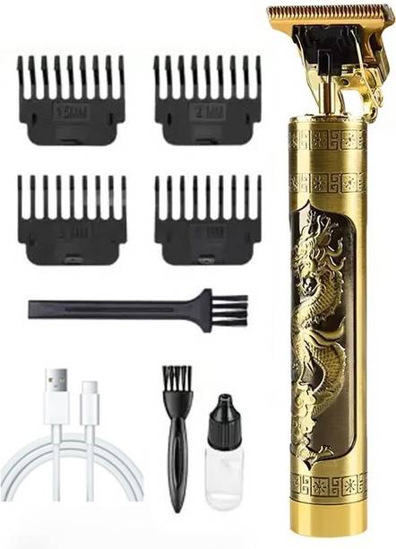BITWEAVE Professional Vintage T9 Hair Trimmer Clipper T-Shape Design & Dragon Style G202 Trimmer 60 min  Runtime 0 Length Settings
