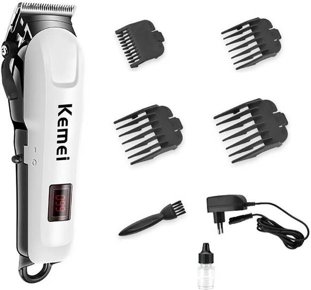 Kemei Professional Heavy Duty Barbar Stylish Design Trimmer Trimmer 120 min  Runtime 4 Length Settings