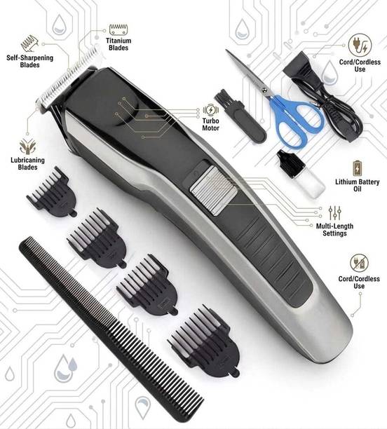 ValueShop Pro Series Hair Cutting Shaving Classic Machine Beard all in one engineered Fully Waterproof Trimmer 120 min Runtime 4 Length Settings