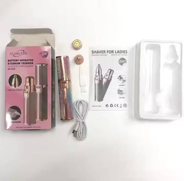 The P A24 2 in 1 Painless Eyebrow Rechargable Trimmer & Facial Hair Removel for Women Cordless Epilator