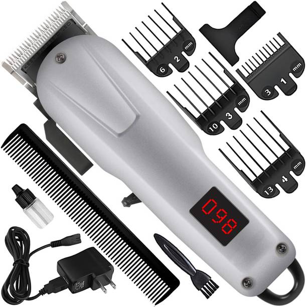 ghc Rechargeable Heavy Duty 2200mAh Battery Steel Blade Hair Clipper Beard Moustache Fully Waterproof Trimmer 410 min Runtime 7 Length Settings