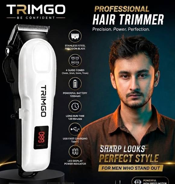 ValueShop Clipper for men lightweight, easy to clean, and comes with USB charging support Fully Waterproof Trimmer 240 min Runtime 4 Length Settings