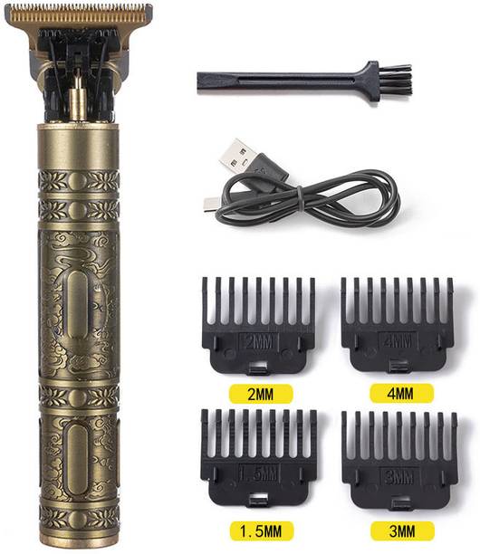 GETTRADE Professional Vintage T9 Hair Trimmer Clipper T-Shape Design & Dragon Style G152 Trimmer 60 min Runtime 4 Length Settings