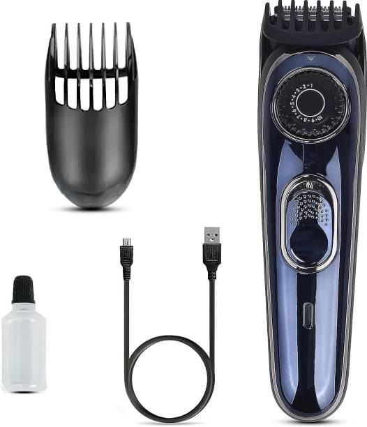 gemii Rechargeable Hair Clipper for Beard &amp; Mustache Trimming, Shaving Machine Fully Waterproof Trimmer 45 min  Runtime 20 Length Settings