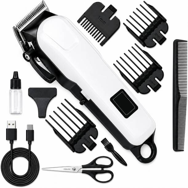 Zeno volt Electric Hair Cutting Machine for Men | USB Charging Trimmer with LED Display Trimmer 240 min Runtime 5 Length Settings