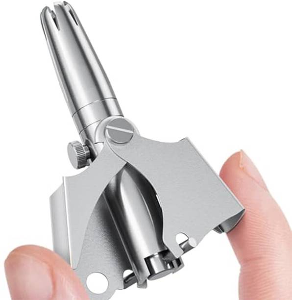 Dizaa Manual Nose Ear Hair Trimmer Portable Stainless Steel Nose Hair Remover Trimmer 120 min  Runtime 0 Length Settings