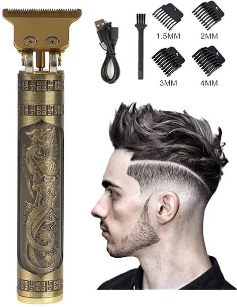 GETTRADE T9 Vintage USB Rechargeable Cordless Electric Beard Trimmer Hair Clippers G92 Trimmer 60 min Runtime 4 Length Settings