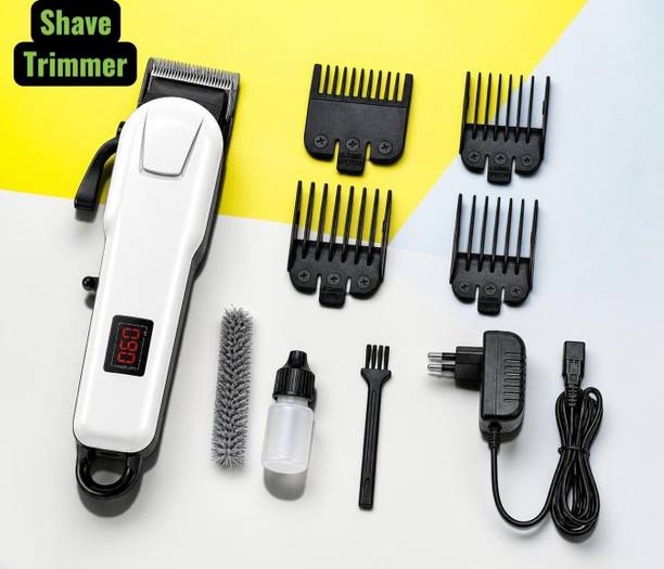 Kemy X133 Rechargeable Beard Trimmer for Men Cordless Hair Cutting Machine Fully Waterproof Trimmer 240 min  Runtime 4 Length Settings