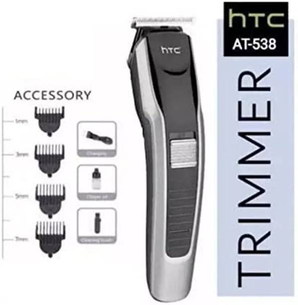 aljammay HTC AT-538 Professional Rechargeable Hair Clipper Trimmer 100 min  Runtime 4 Length Settings
