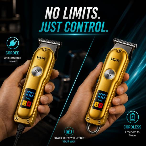 VGR VG-290_RE_TRIMMER Trimmer 180 min Runtime 5 Length Settings