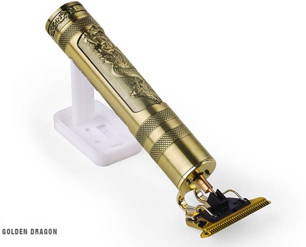 Profiline Waterproof Vintage -T9 Metal Hair Cutting Trimmer For Men 0mm Trimmer 60 min  Runtime 4 Length Settings