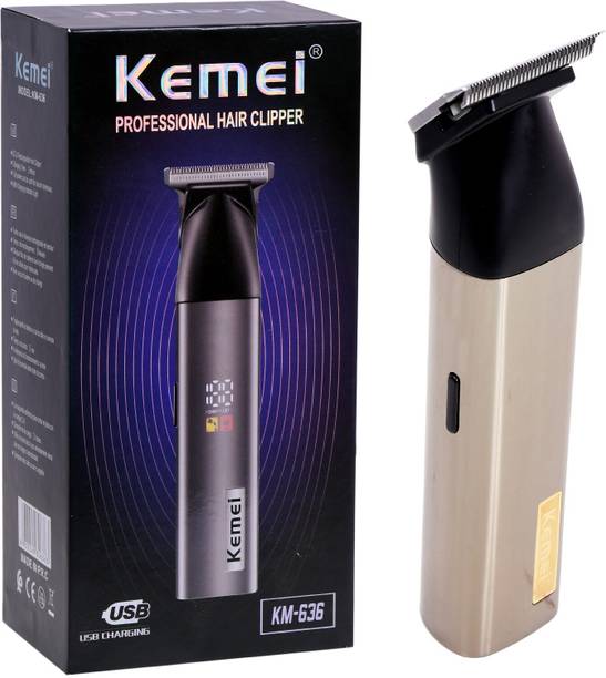Kemei KM-636 USB CHARGING HAIR CLIPPER Trimmer 120 min Runtime 4 Length Settings