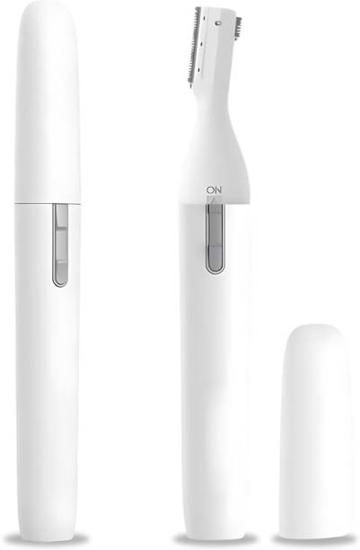 MEDGEARS Wet & Dry Electric Hair Remover Trimmer For Face Body Bikini - Battery Powered Trimmer 30 min  Runtime 2 Length Settings