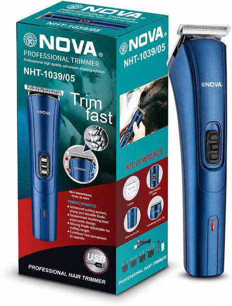 NOVA NHT 1039/05 USB Trimmer 45 min Runtime 4 Length Settings