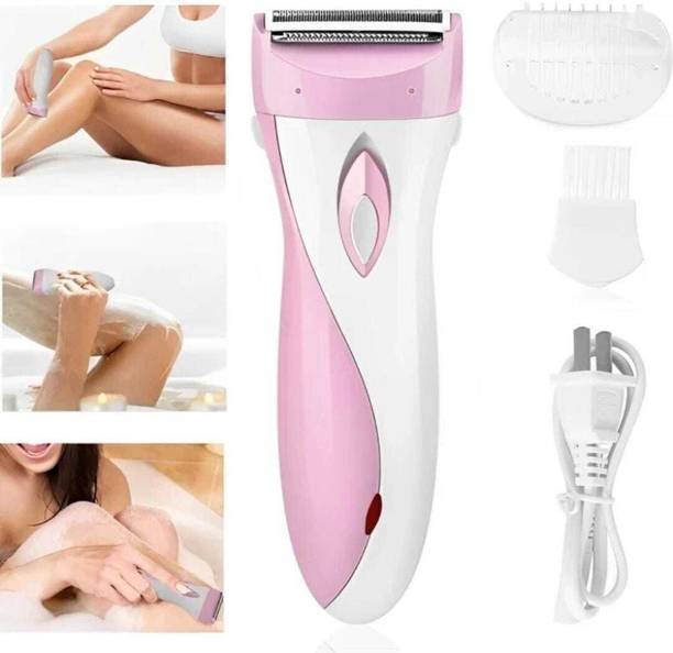 Dazzel Flex Women's Rechargeable Double Razor Shaver for Under Arms Fully Waterproof Body Groomer 45 min  Runtime 2 Length Settings