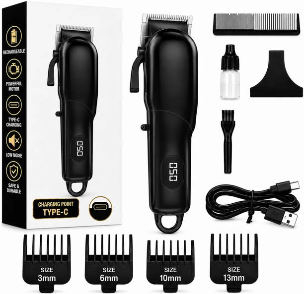 RECHOO 798 Professional Cordless Hair Clipper for Men with, Adjustable Trimmer Trimmer 240 min Runtime 4 Length Settings