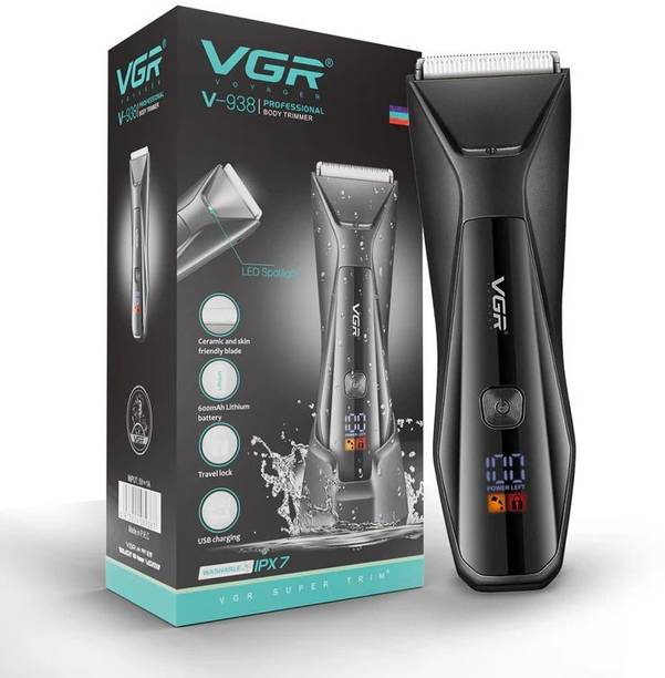 VGR V-938. Body Groomer 120 min Runtime 5 Length Settings