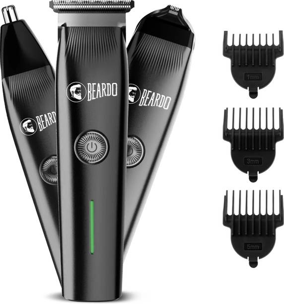 BEARDO Ape-X Prime Multipurpose | Grooming Kit For Beard, Ear & Nose Trimmer 120 min Runtime 3 Length Settings