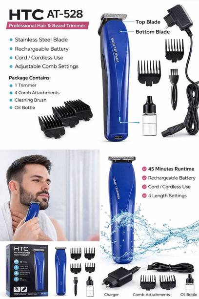 MHVOLT New 2k26 HTCC at-528 Fully Waterproof Trimmer 60 min  Runtime 4 Length Settings