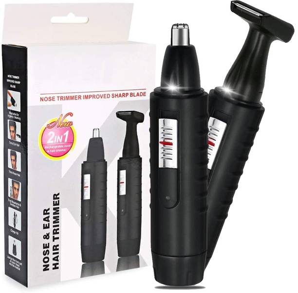 KMI Professional 2 in 1 Nose/Beard/Eyebrows Trimmer Trimmer 45 min  Runtime 2 Length Settings