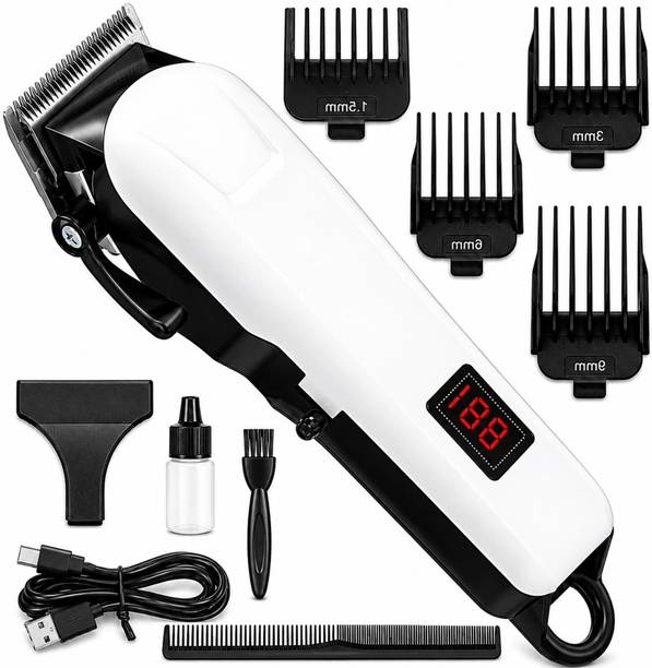 Zeno volt Hair Trimmer for men's Professional electric hair Wireless LCD display hair cut Shaver For Men, Women