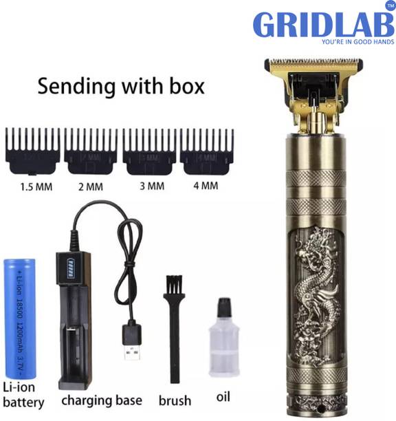 Gridlab Professonal Corded Rechargeable Trimmer Hair Clippers For Men Hair Cut Trimmer 120 min  Runtime 4 Length Settings