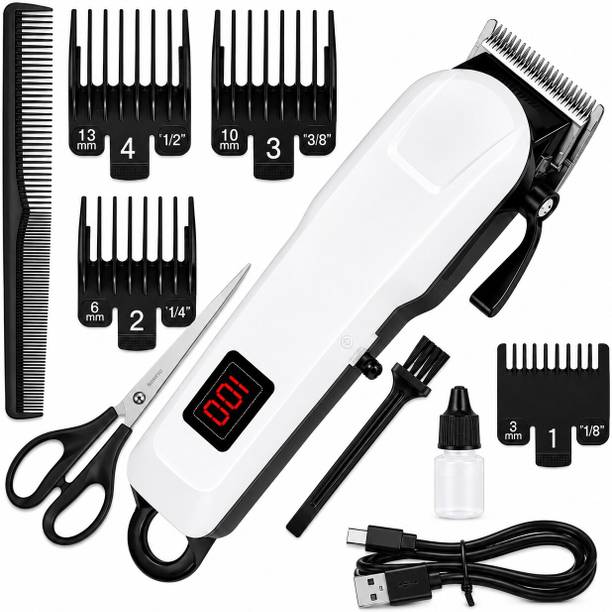 CLINLINSO 809 Electric Hair Trimmer Kit with Comb & Scissor, 180 Min Runtime Shaver For Men