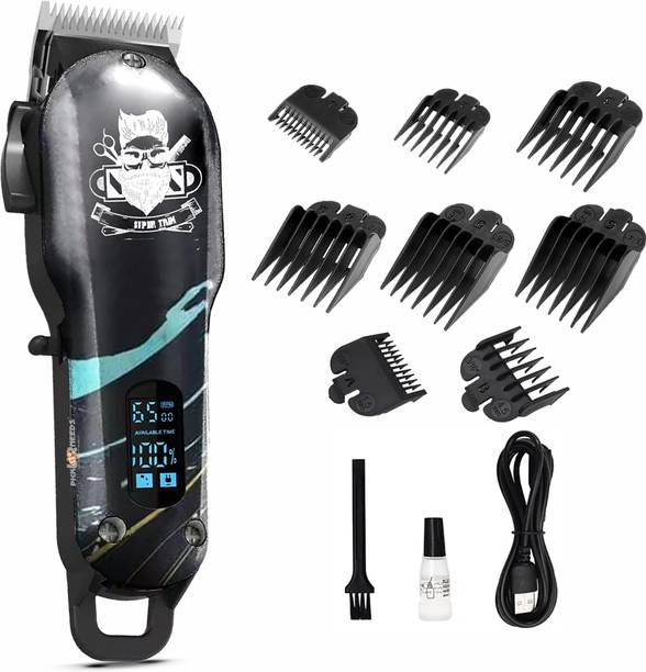 Pick Ur Needs Rechargeable Professional Hair Clipper / Trimmer For Men With LED Indicator 6W Trimmer 180 min  Runtime 8 Length Settings