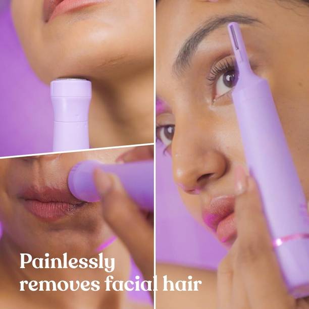 JSJ 4-IN-1 EYEBROW & FACE TRIMMER Trimmer 90 min  Runtime 2 Length Settings