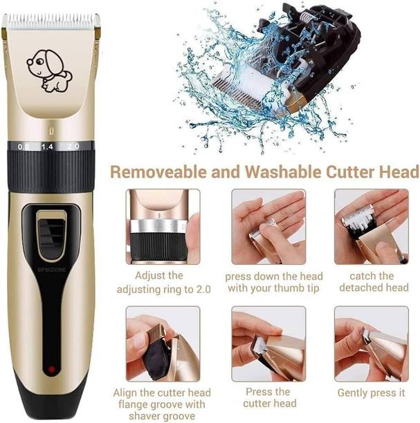 EVETIS Pet Hair Trimmer Dogs & Cats Grooming Machine Wireless Rechargeable Trimmer 180 min Runtime 7 Length Settings