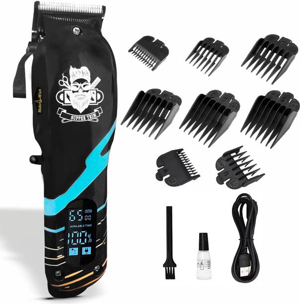 Make Ur Wish Professional Barber Tool / Hair Cutting Machine / Trimmer For Men LED Indicator Trimmer 180 min Runtime 8 Length Settings