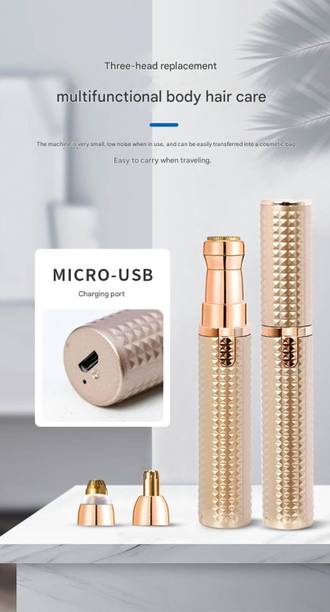 AELENCY 3 in 1 Professional eyebrow trimmer for women, Idel for upper lips, face & nose Trimmer 120 min  Runtime 0 Length Settings