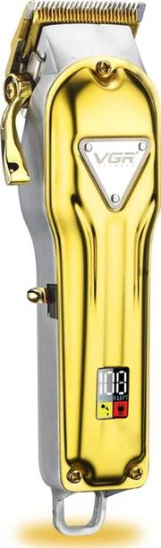 VGR V-140 Cord/Cordless Rechargeable 2500mAh Lithium Battery Professional Hair Clipper (Gold) Trimmer 300 min  Runtime 4 Length Settings