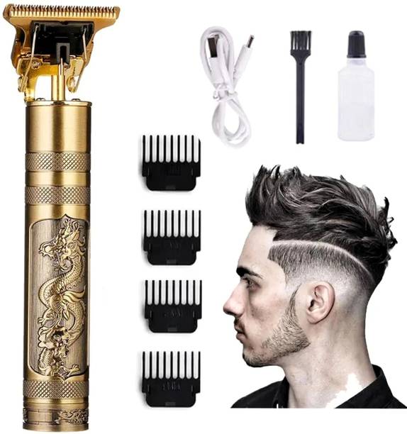 kanha collection Professional Vintage T9 Hair Trimmer Clipper T-Shape Design & Dragon Trimmer 144 min  Runtime 4 Length Settings