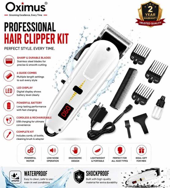 ValueShop Multi-Grooming Hair Trimmer Kit for Men | IPX7 Shockproof Design With Precision Fully Waterproof Trimmer 240 min Runtime 4 Length Settings