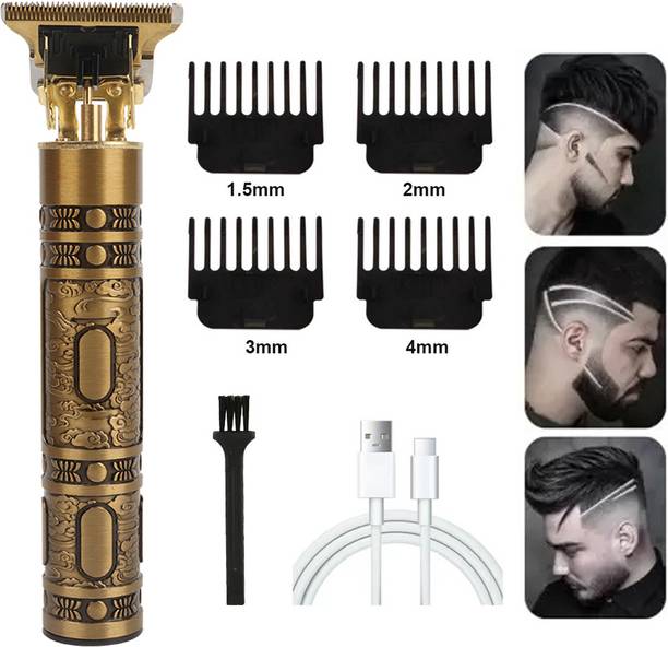 GETTRADE Professional Vintage T9 Hair Trimmer Clipper T-Shape Design & Dragon Style G51 Trimmer 60 min  Runtime 3 Length Settings