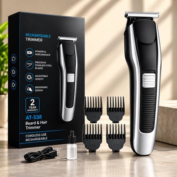 ChinuStyle 538 Trimmer Men Hair Cutting Machine Haircut Cordless Hair Clipper Trimmer 60 min Runtime 5 Length Settings