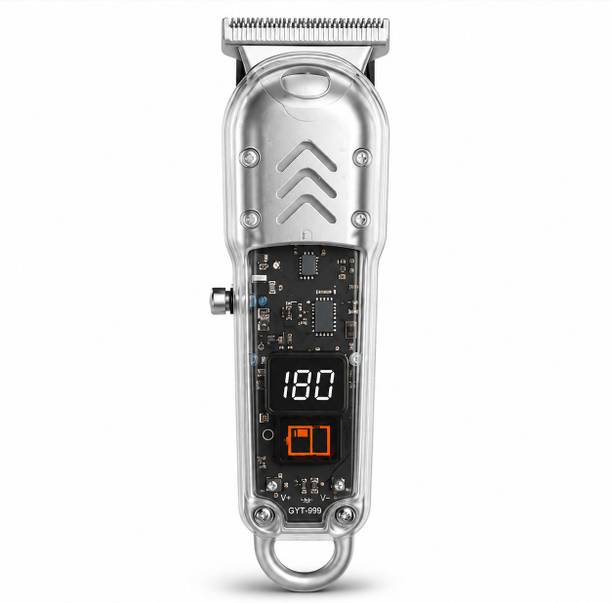 Ucool GYT-999_Rechargeable Trimmer,Trimmer for Men, LED Display, Precision Trimmer_1.0 Fully Waterproof Trimmer 180 min Runtime 4 Length Settings