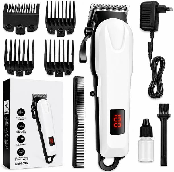 ChinuStyle 809A Professional Hair Clipper with LED Display Trimmer 180 min  Runtime 5 Length Settings