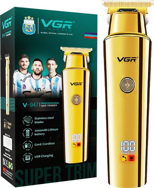 VGR V-947 Professional Trimmer 500 min Runtime 3 Length Settings