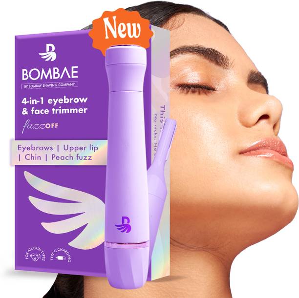 Bombae Women Trimmer for Facial Hair and Eyebrow Trimmer 90 Min  Runtime 2 Length Settings