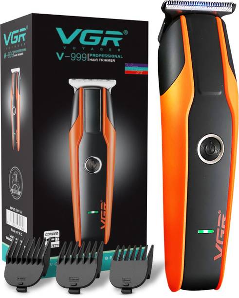 VGR V-999 Professional Hair Trimmer 120 min Runtime 4 Length Settings