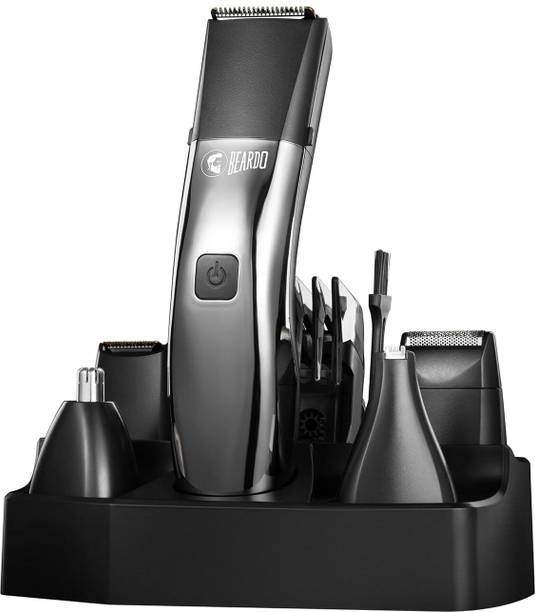 BEARDO Chrome Beast Grooming Kit Multipurpose, Full Body Groomer Trimmer 90 min Runtime 40 Length Settings