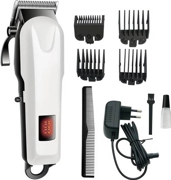 CLINLINSO 809A Rechargeable Electric Hair Clipper Electric Hair Trimmer Fully Waterproof Trimmer 180 min Runtime 5 Length Settings