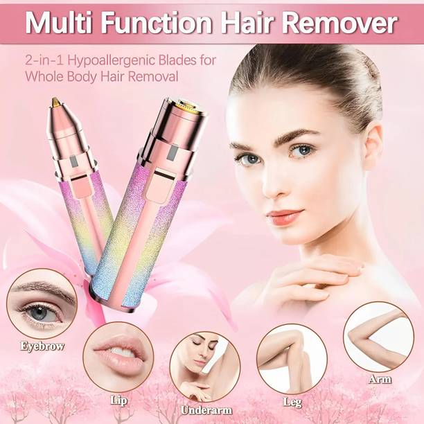 BORNTOGLOW BLAWLESS Eyebrow Hair Remover 2in1 Ladies grooming companion ultimate shine B260 Trimmer 90 min  Runtime 0 Length Settings