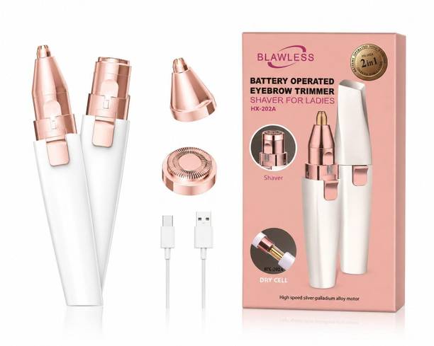 Ahujafashionhub BLAWLESS 2-in-1 Battery Operated Eyebrow Trimmer Trimmer 30 min  Runtime 1 Length Settings