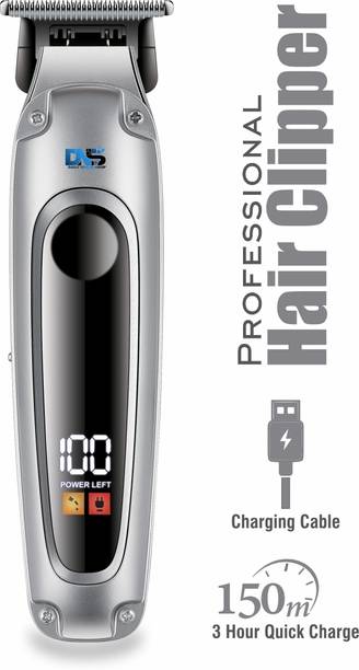 Daily Needs Shop Premium Look Rechargeable Hair Clipper / Shaver With Smart Display 4 In 1 Blades Trimmer 120 min  Runtime 4 Length Settings